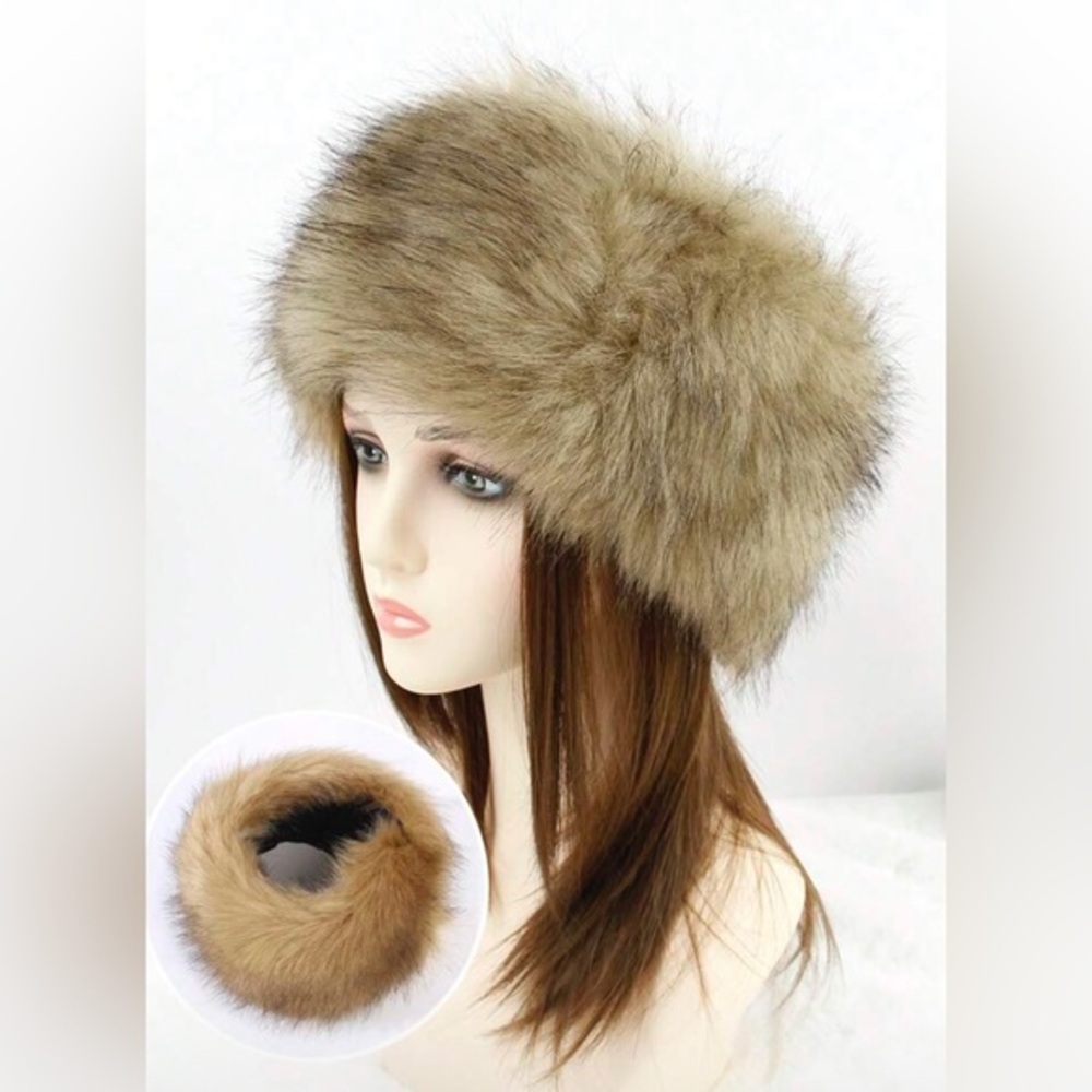 ✨NEW Elegant Faux Fur Headband in Brown